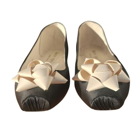 Black Kate Spade bow Ballet Flat sz 9.5 - Picture 3 of 8